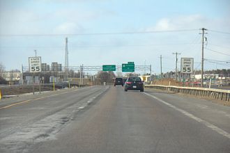 I-87 north at US 9 - Champlain, NY