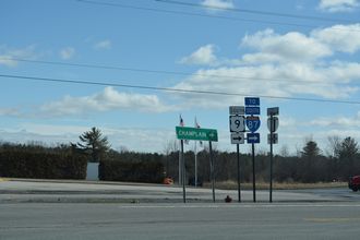 I-87 north at US 9 - Champlain, NY