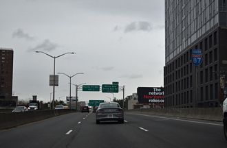 I-87 south at I-278 - Bronx, New York City
