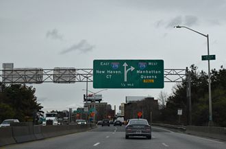 I-87 south at I-278 - Bronx, New York City
