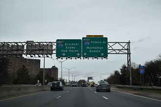 I-87 south at I-278 - Bronx, New York City
