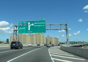 I-278 east at I-87 - Randalls Island, New York City