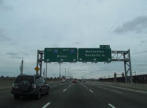 I-278 east at I-87 - Randalls Island, New York City