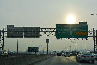 I-278 west at I-87 - Bronx, New York City