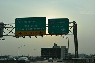 I-278 west at I-87 - Bronx, New York City