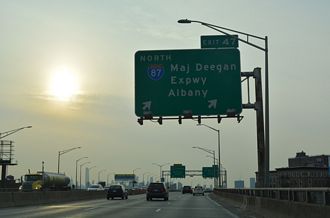 I-278 west at I-87 - Bronx, New York City
