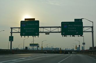 I-278 west at I-87 - Bronx, New York City