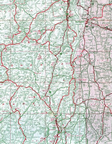 1963 map of Northeastern New York