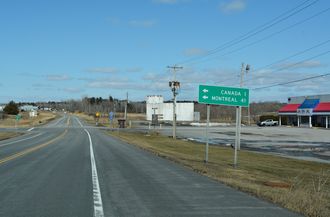 US 9 north at I-87 - Champlain, NY