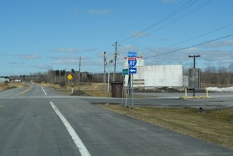 US 9 north at I-87 - Champlain, NY