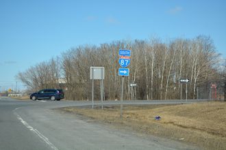 US 9 north at I-87 - Champlain, NY