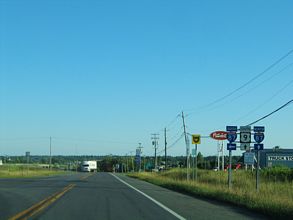 US 9 south at I-87 - Champlain, NY