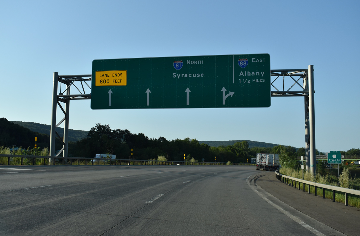 I-81 north at I-88 - Binghamton, NY