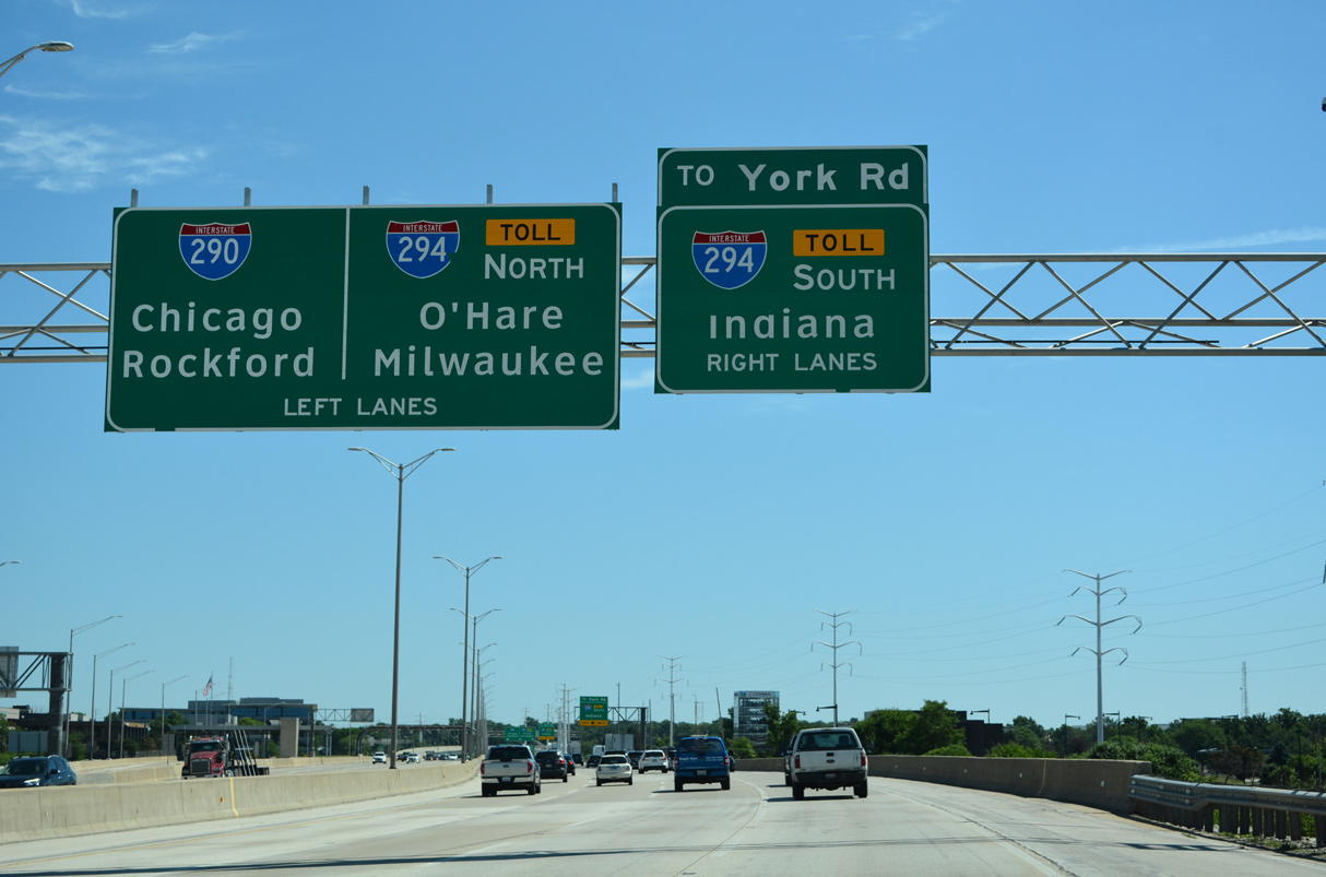 I-88 east at I-294 - Oak Brook, IL