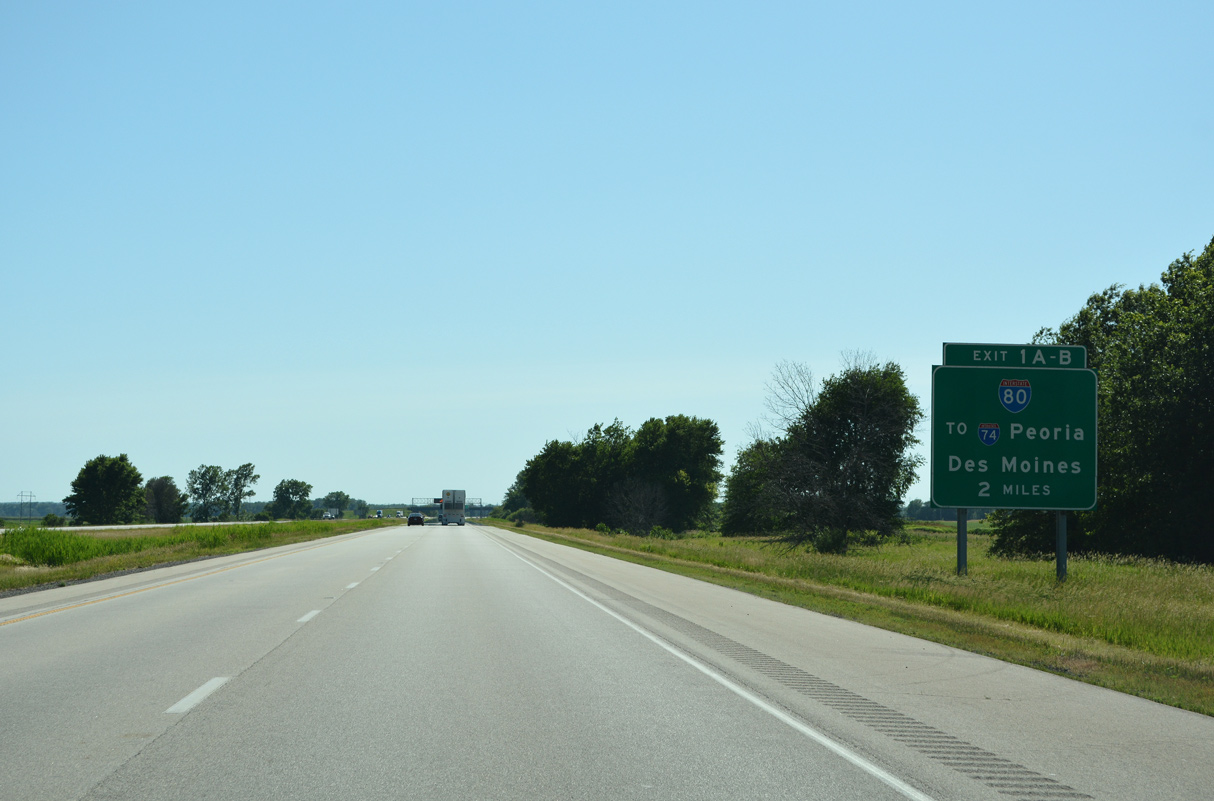 I-88/IL 92-110 west at I-80 - Zuma Twp