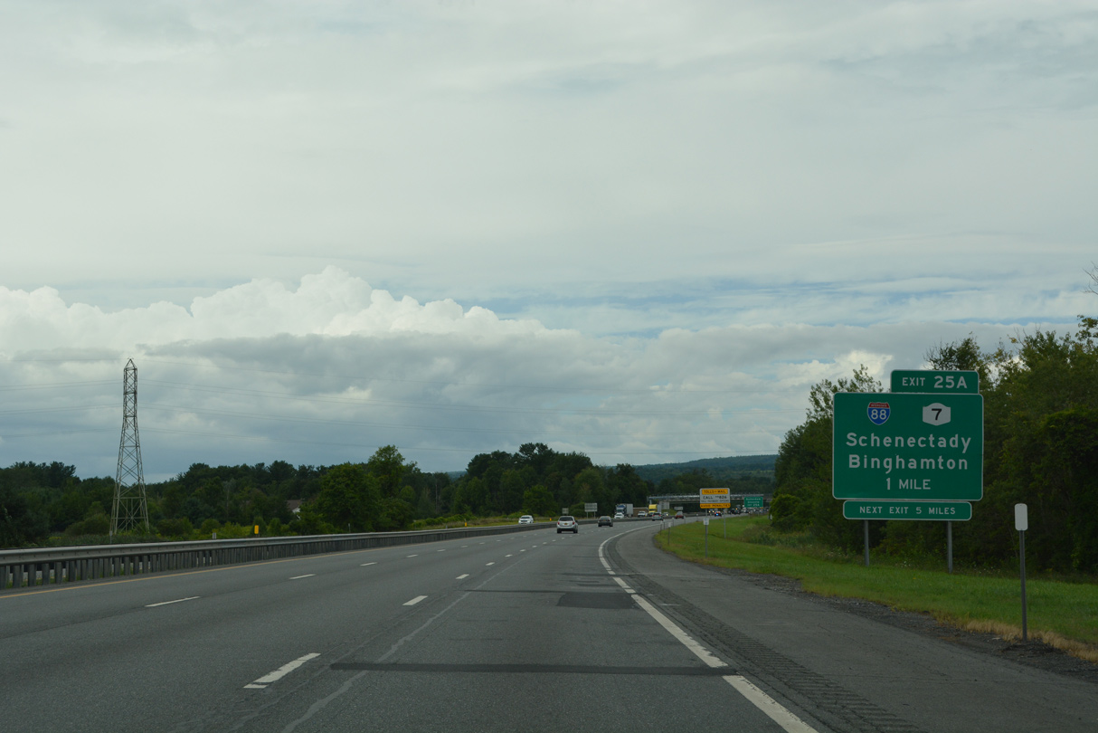 I-90/NY Thruway west at I-88 - Rotterdam
