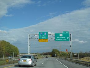 I-88 east at I-90/NY Thruway - Rotterdam