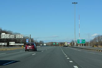 I-88 end shields posted ahead of I-90/NYS Thruway.