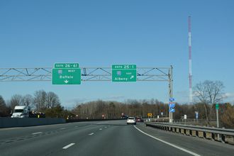I-88 east at I-90/NYS Thruway in Rotterdam.