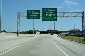 I-88 east at I-290 - Elmhurst, IL
