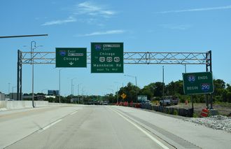I-88 east at I-290 - Hillside, IL