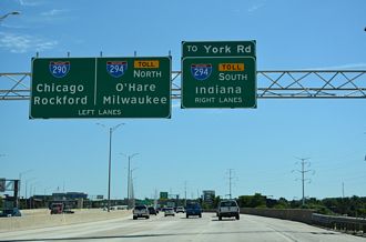 I-88 east at I-294 - Oak Brook, IL