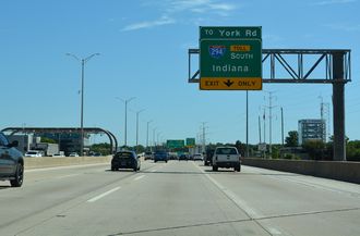 I-88 east at I-294 - Oak Brook, IL