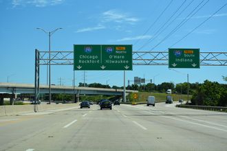 I-88 east at I-294 - Oak Brook, IL