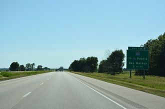 I-88/IL 92-110 west at I-80 - Zuma Twp