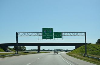 I-88/IL 92-110 west at I-80 - Zuma Twp