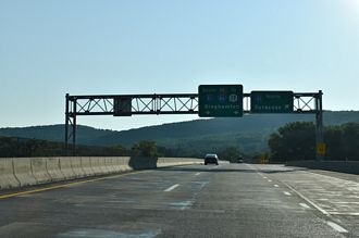 I-88 west at I-81 - Port Dickinson, NY