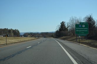 I-90 one mile west of I-88 in Rotterdam, NY