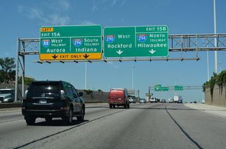I-290/IL 110 west at I-88 - Hillside, IL