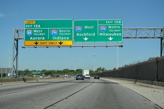 I-290/IL 110 west at I-88 - Hillside, IL