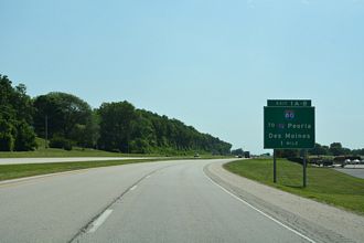 IL 5/92 east at I-80/88 - East Moline