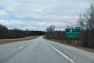 I-89 north at US 7 - Highgate, VT