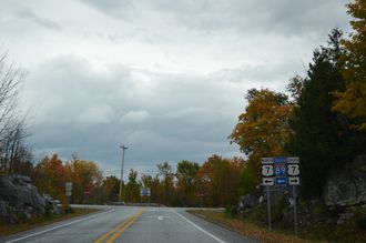 I-89 north at US 7 - Highgate, VT