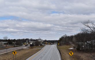 I-89 north at Canadian Border