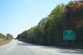 I-89 south at I-93 - Concord, NH