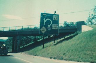 I-93 north at I-89 - 1977