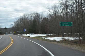 US 7 north at I-89 - Highgate, VT