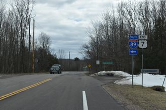 US 7 north at I-89 - Highgate, VT