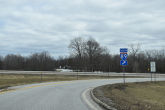 US 7 north at I-89 - Highgate, VT