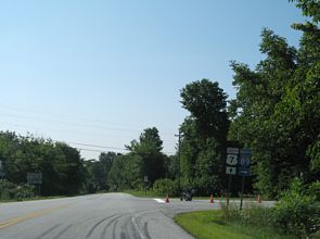 US 7 south at I-89 - Highgate, VT