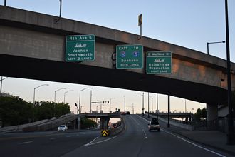 4th Avenue S at I-90 east and SR 519/Edgar Martinez Dr west