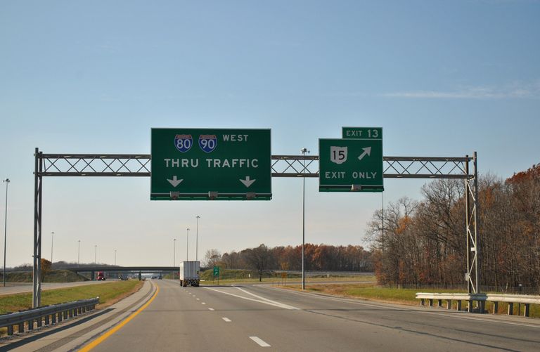 Ohio Turnpike west - Exit 13