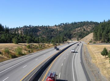 I-90 near Lake Coeur d'Alene, ID
