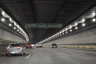 I-90 east at Boston Logan Airport.