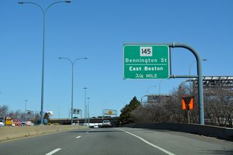 I-90 east at Route 1A in Boston, MA.