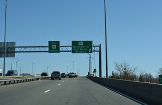 I-90 east at Route 1A/145 in Boston, MA.